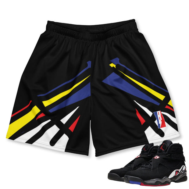 Retro 8 Playoff Pattern Shorts - Sneaker Tees to match Air Jordan Sneakers