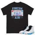 Retro 9 Powder Blue Fresh Air Shirt - Sneaker Tees to match Air Jordan Sneakers
