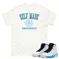 Retro 9 Powder Blue "Self Made" Shirt - Sneaker Tees to match Air Jordan Sneakers