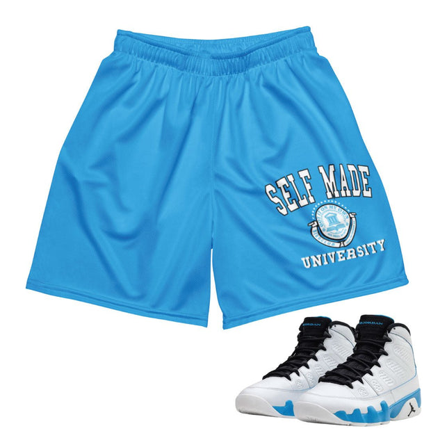 Retro 9 Powder Blue Shorts - Sneaker Tees to match Air Jordan Sneakers