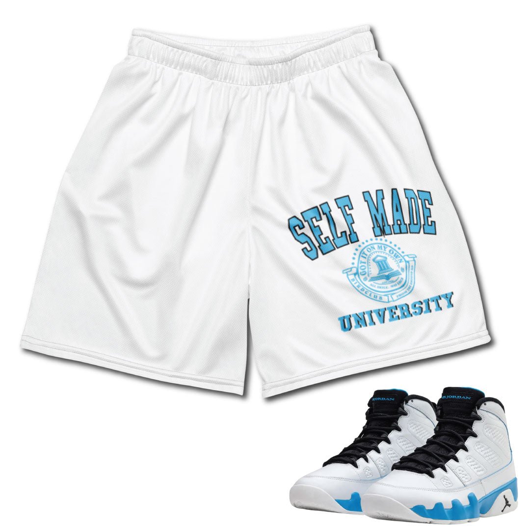 Retro 9 Powder Blue Shorts - Sneaker Tees to match Air Jordan Sneakers