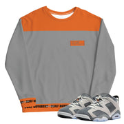 Retro 6 Low PSG Cement Grey Sweater - Sneaker Tees to match Air Jordan Sneakers