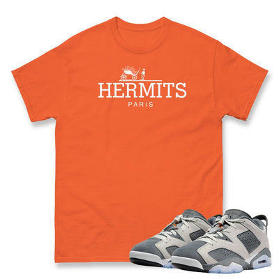 Retro 6 PSG Cement Grey Loner Hermits shirt - Sneaker Tees to match Air Jordan Sneakers