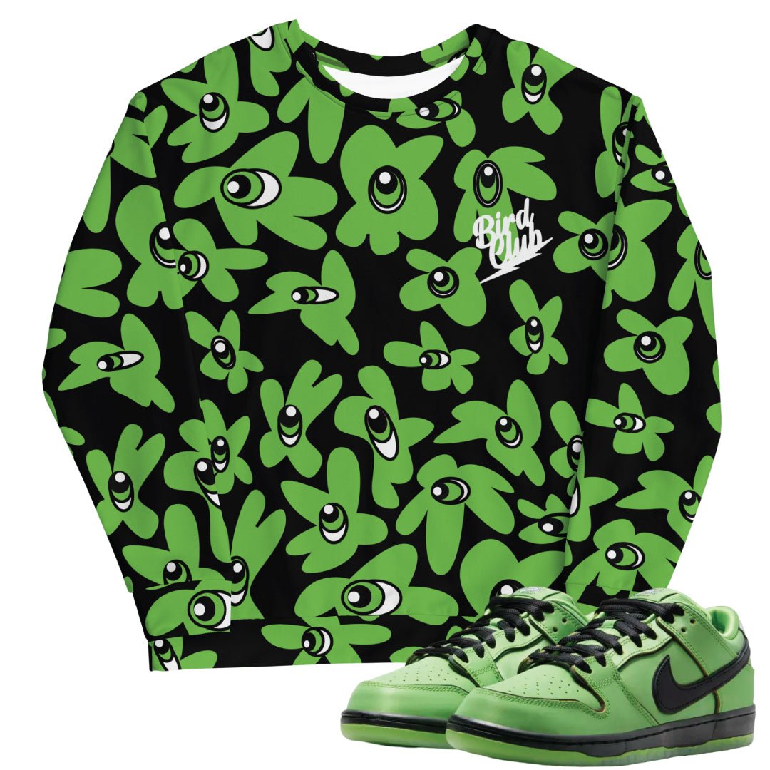 Power Puff SB Flower Power ButterCup Sweatshirt - Sneaker Tees to match Air Jordan Sneakers