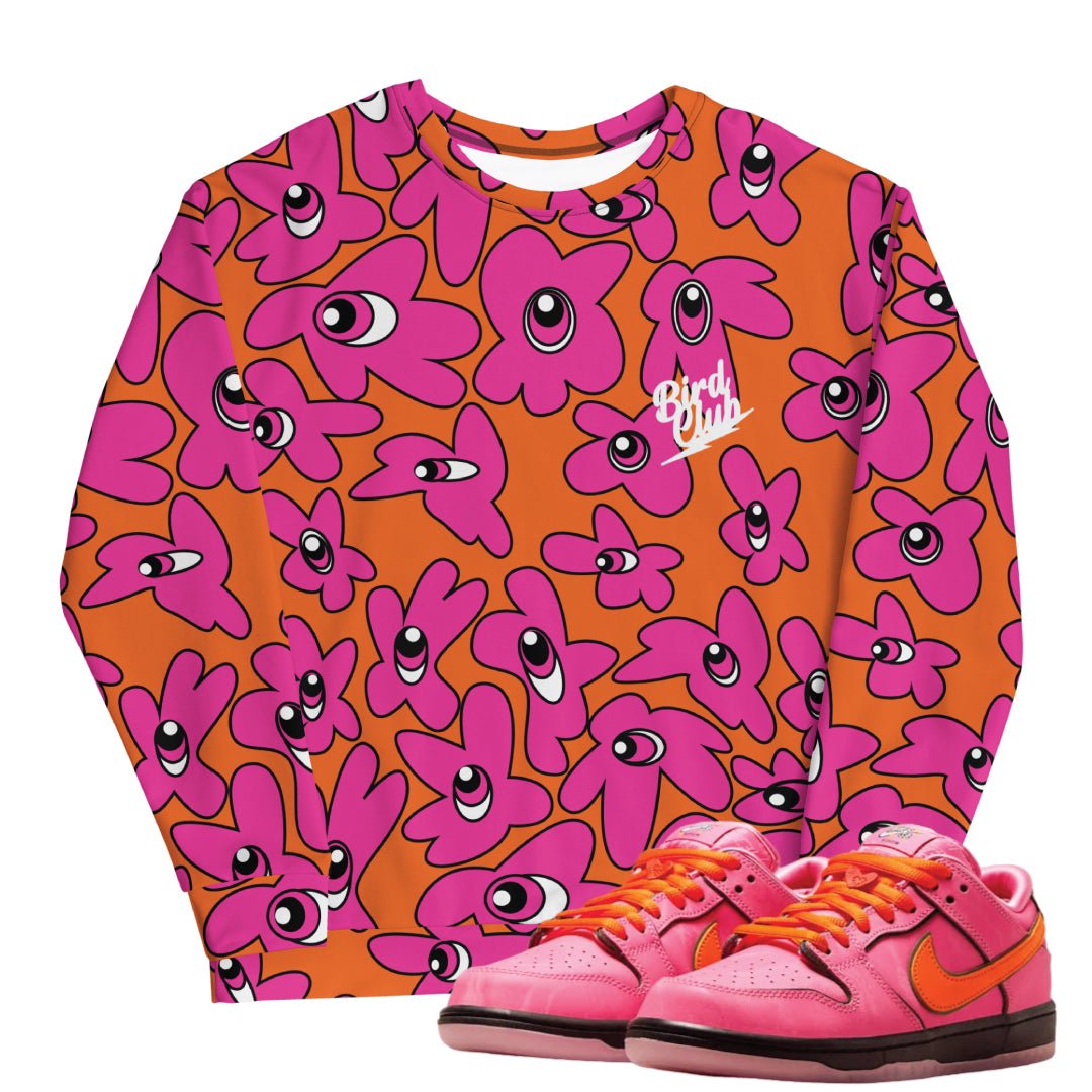 Power Puff SB Flower Power Blossom Sweatshirt - Sneaker Tees to match Air Jordan Sneakers