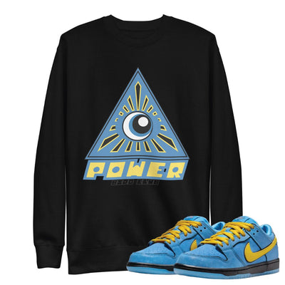 Power Puff SB "All seeing eye" Bubbles Sweatshirt - Sneaker Tees to match Air Jordan Sneakers