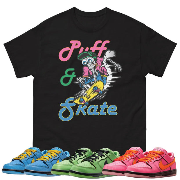 Power Puff SB "Puff & Skate" Shirt - Sneaker Tees to match Air Jordan Sneakers