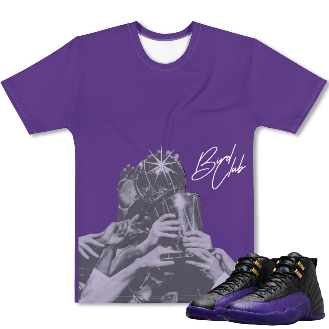 RETRO 12 FIELD PURPLE "Champs" SHIRT - Sneaker Tees to match Air Jordan Sneakers