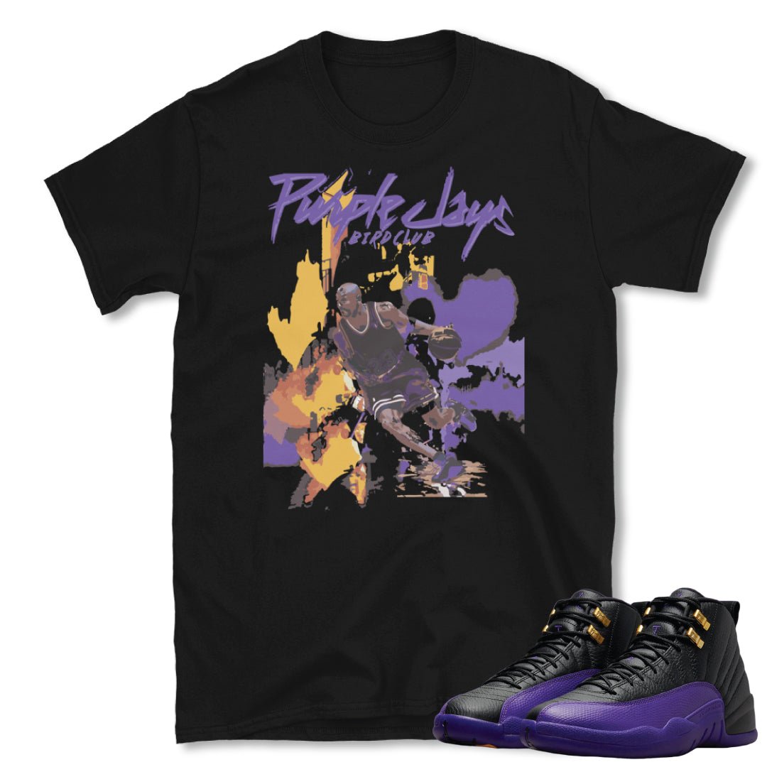 RETRO 12 FIELD PURPLE "Purple Jays" SHIRT - Sneaker Tees to match Air Jordan Sneakers
