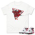Retro 4 "Red Cement" Flight Club Shirt - Sneaker Tees to match Air Jordan Sneakers