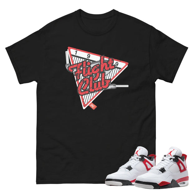 Retro 4 "Red Cement" Flight Club Shirt - Sneaker Tees to match Air Jordan Sneakers