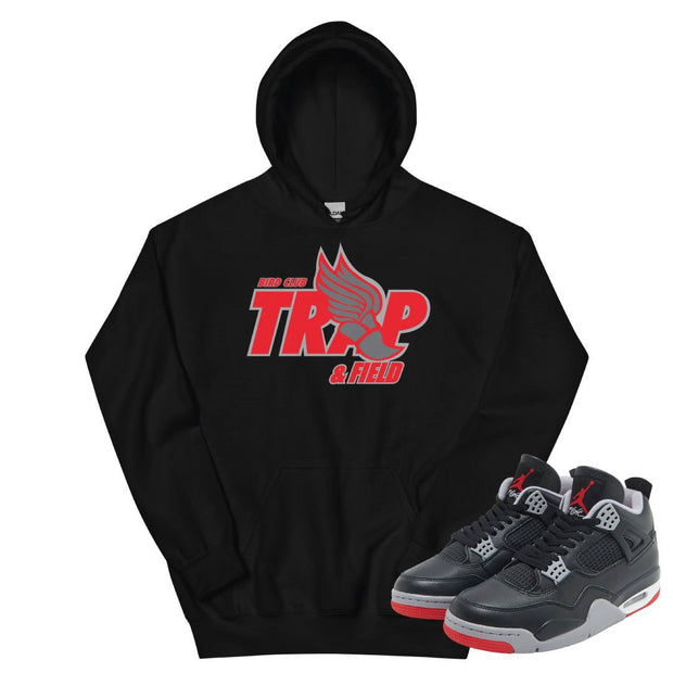 Retro 4 Bred Reimagined "Trap" Hoodie - Sneaker Tees to match Air Jordan Sneakers