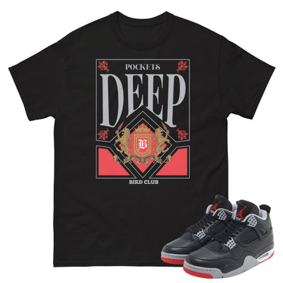 Retro 4 Bred Reimagined "Deep Pockets" Shirt - Sneaker Tees to match Air Jordan Sneakers