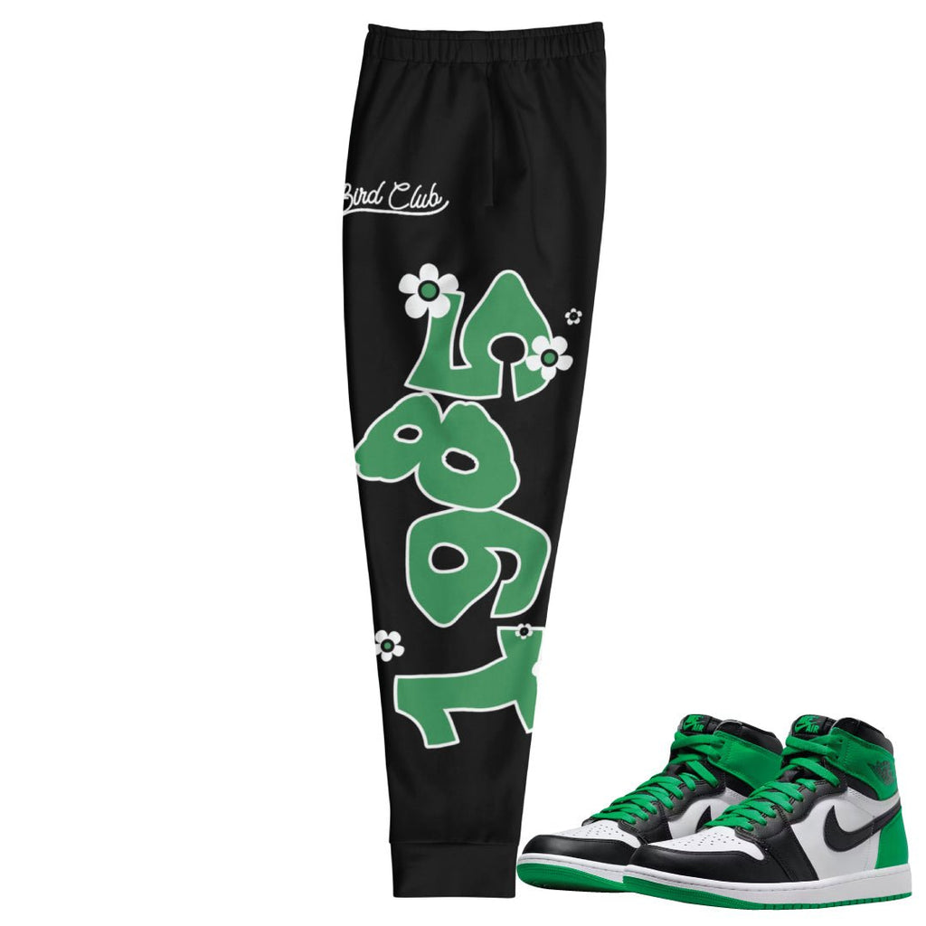 Retro 1 Lucky Green 1985 Joggers - Sneaker Tees to match Air Jordan Sneakers
