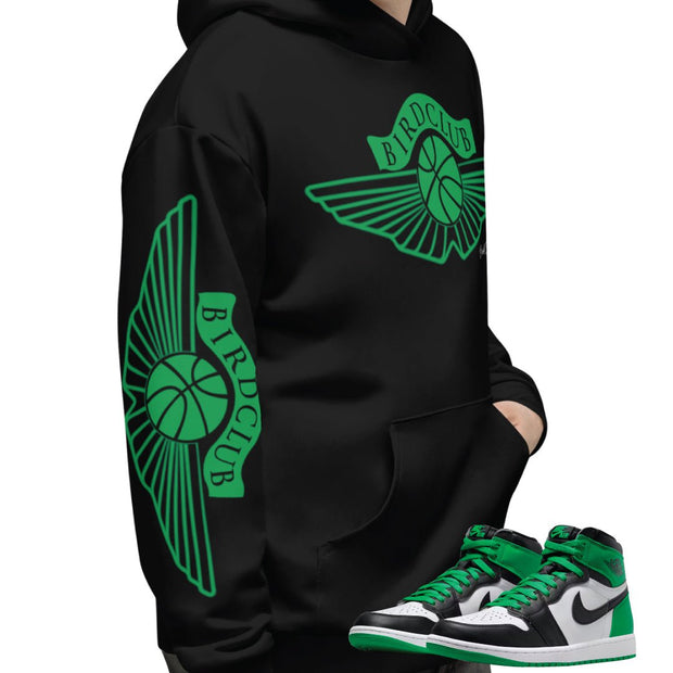 Retro 1 Lucky Green Wings Sweatshirt - Sneaker Tees to match Air Jordan Sneakers