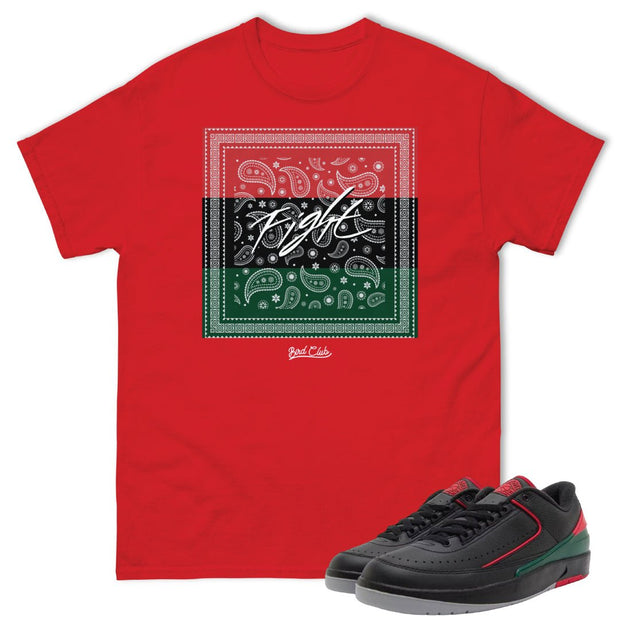 Retro 2 Low Christmas Gucci Bandana Shirt - Sneaker Tees to match Air Jordan Sneakers
