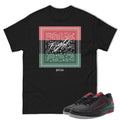 Retro 2 Low Christmas Gucci Bandana Shirt - Sneaker Tees to match Air Jordan Sneakers
