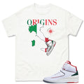 Retro 2 "Origins" Italy Boot Origins Shirt - Sneaker Tees to match Air Jordan Sneakers