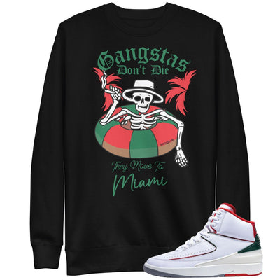 Retro 2 "Origins" Gangstas Sweatshirt - Sneaker Tees to match Air Jordan Sneakers