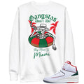 Retro 2 "Origins" Gangstas Sweatshirt - Sneaker Tees to match Air Jordan Sneakers