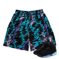 RETRO 6 AQUA BARCELONA MESH SHORTS - Sneaker Tees to match Air Jordan Sneakers