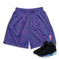 RETRO 6 AQUA HORNETS MESH SHORTS - Sneaker Tees to match Air Jordan Sneakers