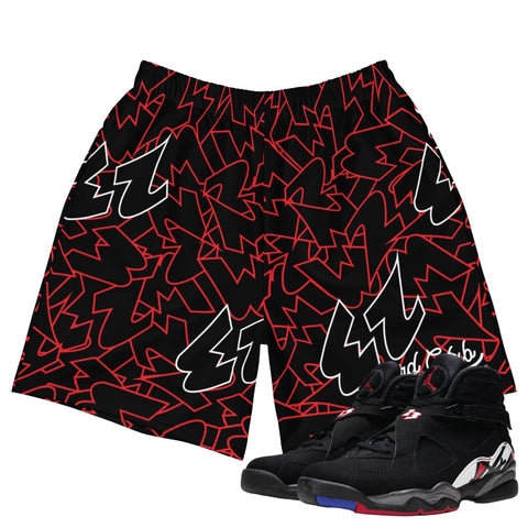 Retro 8 Playoff 23 Shorts - Sneaker Tees to match Air Jordan Sneakers