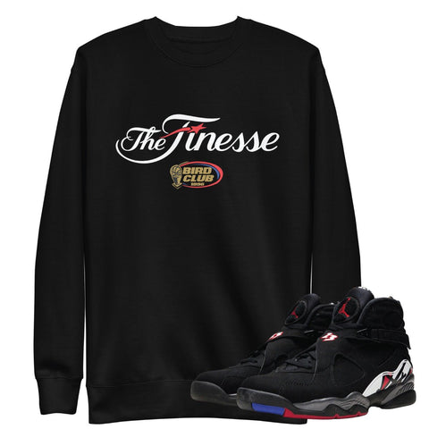 Retro 8 Playoff Finesse Sweatshirt - Sneaker Tees to match Air Jordan Sneakers
