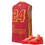Reverse Grinch "Domin8 24/7" Basketball Jersey - Sneaker Tees to match Air Jordan Sneakers