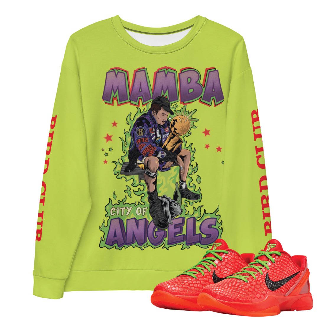 Kobe 6 Protro Reverse Grinch "Mamba" Sweatshirt - Sneaker Tees to match Air Jordan Sneakers