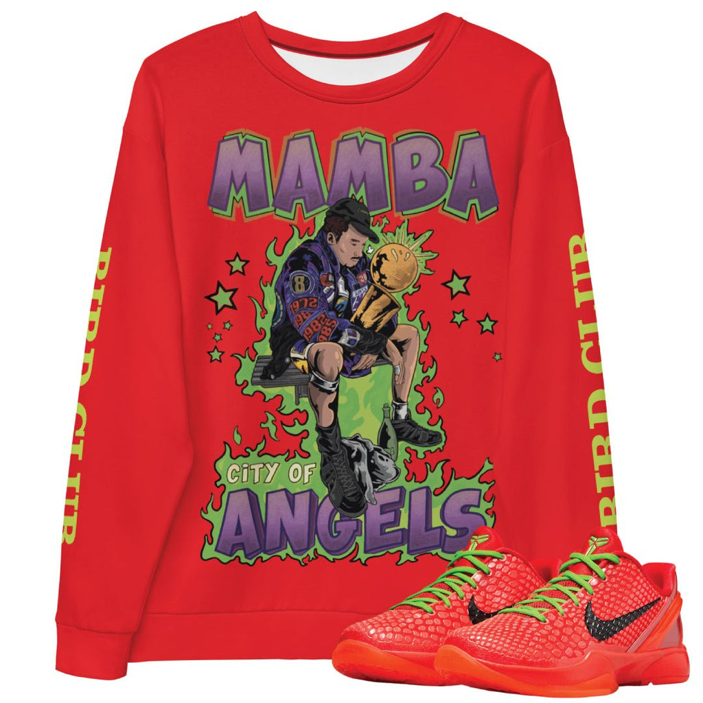 Kobe 6 Protro Reverse Grinch "Mamba" Sweatshirt - Sneaker Tees to match Air Jordan Sneakers