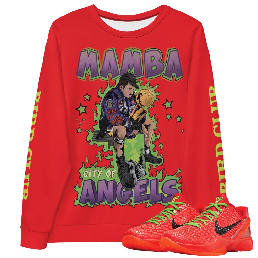 Kobe 6 Protro Reverse Grinch "Mamba" Sweatshirt - Sneaker Tees to match Air Jordan Sneakers
