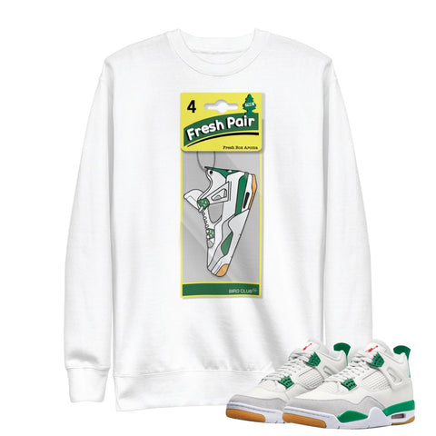 Retro 4 SB Pine Green Freshener Sweatshirt - Sneaker Tees to match Air Jordan Sneakers