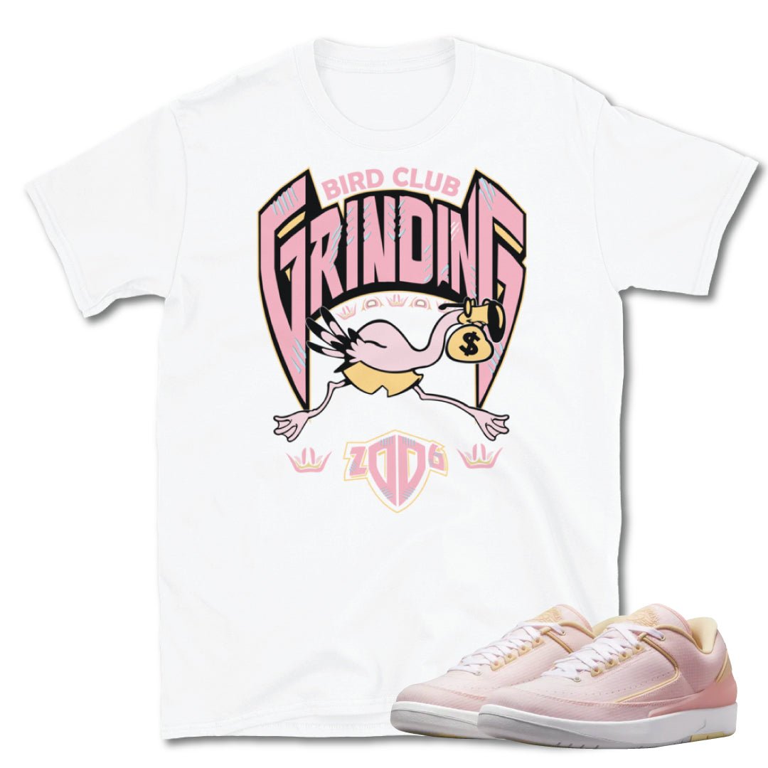 Retro 2 Low "Seersucker" Grinding Shirt - Sneaker Tees to match Air Jordan Sneakers