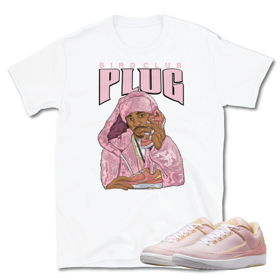 Retro 2 Low "Seersucker" Plug Shirt - Sneaker Tees to match Air Jordan Sneakers