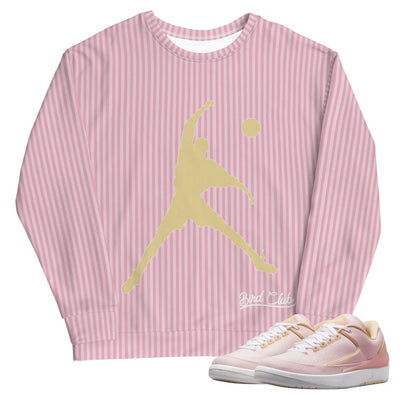 Retro Low "Seersucker" Logo Sweatshirt - Sneaker Tees to match Air Jordan Sneakers