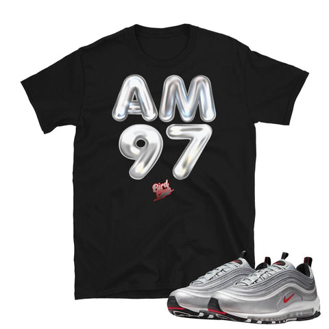 Air Max 97 Silver Bullet bubble Shirt - Sneaker Tees to match Air Jordan Sneakers