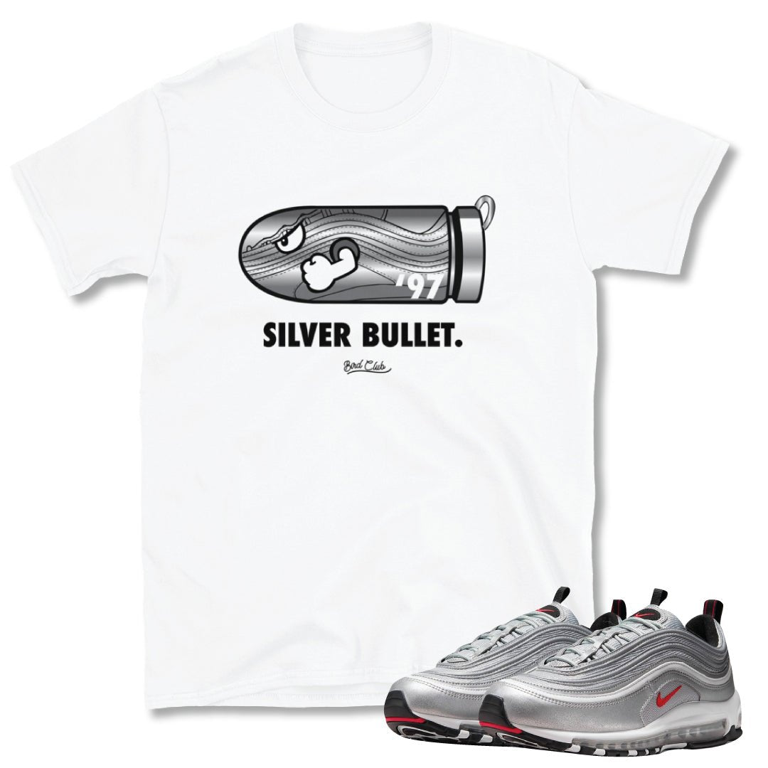 Air Max 97 Silver Bullet Shirt - Sneaker Tees to match Air Jordan Sneakers