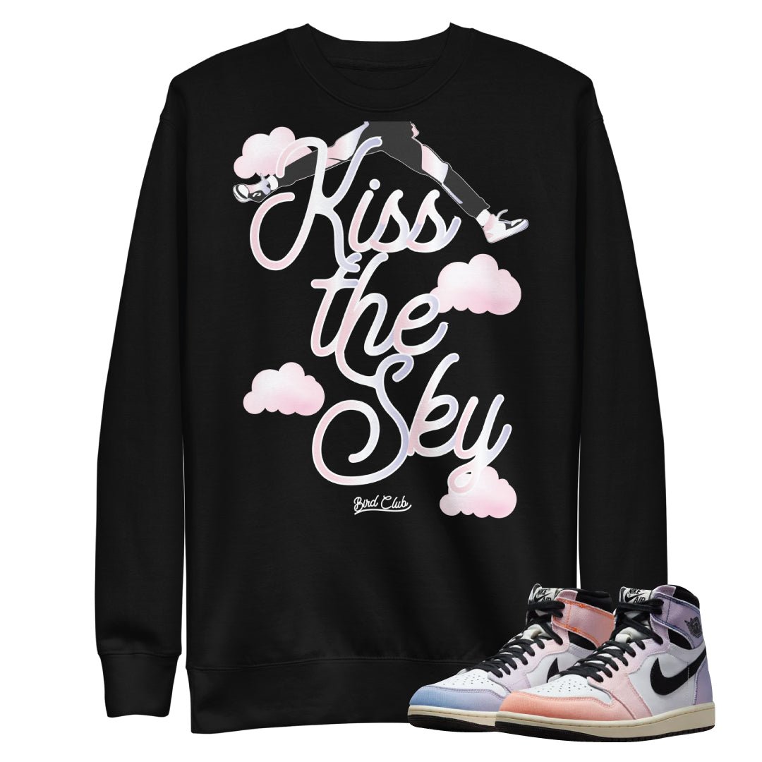 Retro 1 Skyline Kiss The Sky Sweatshirt - Sneaker Tees to match Air Jordan Sneakers
