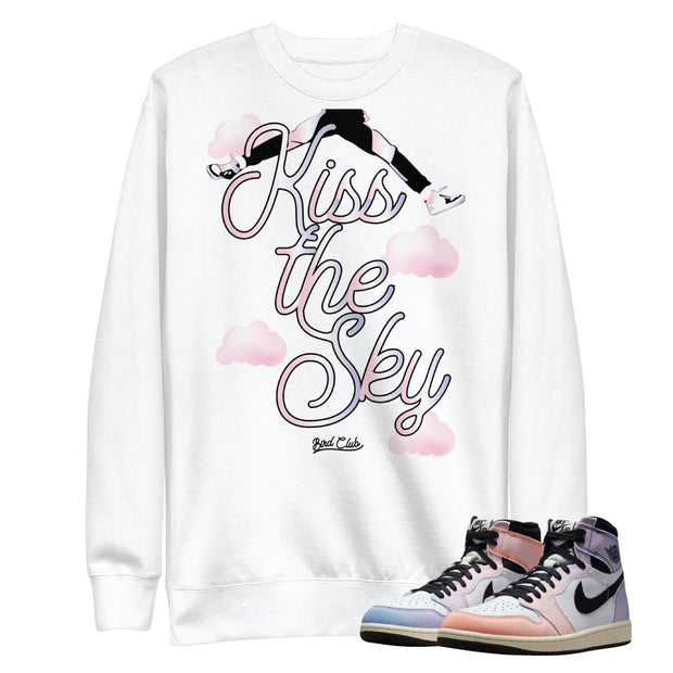 Retro 1 Skyline Kiss The Sky Sweatshirt - Sneaker Tees to match Air Jordan Sneakers