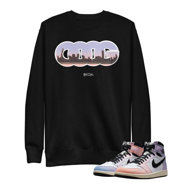 Retro 1 Skyline Triple OG Sweatshirt - Sneaker Tees to match Air Jordan Sneakers