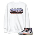 Retro 1 Skyline Triple OG Sweatshirt - Sneaker Tees to match Air Jordan Sneakers