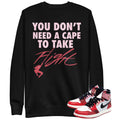 Retro 1 Spider Verse Cape Sweater - Sneaker Tees to match Air Jordan Sneakers
