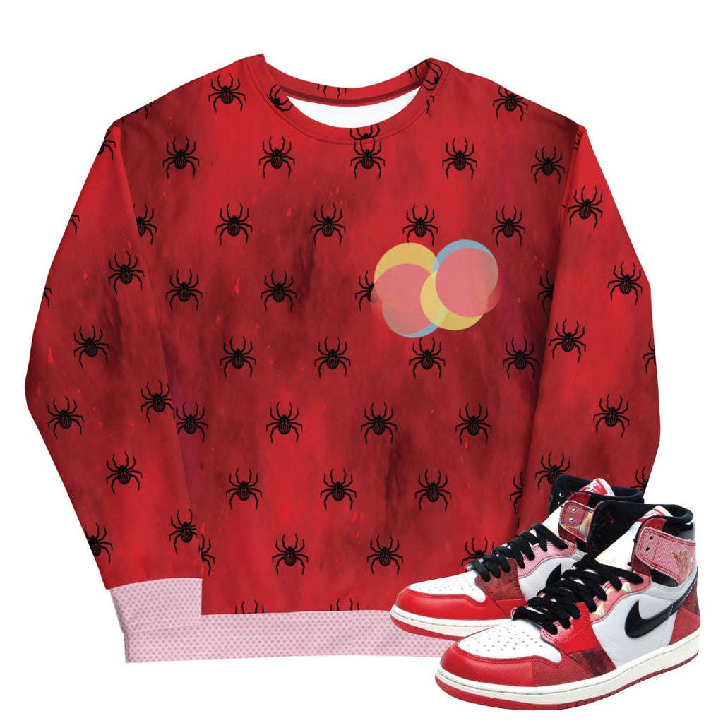Retro 1 Spider Verse Sweater - Sneaker Tees to match Air Jordan Sneakers