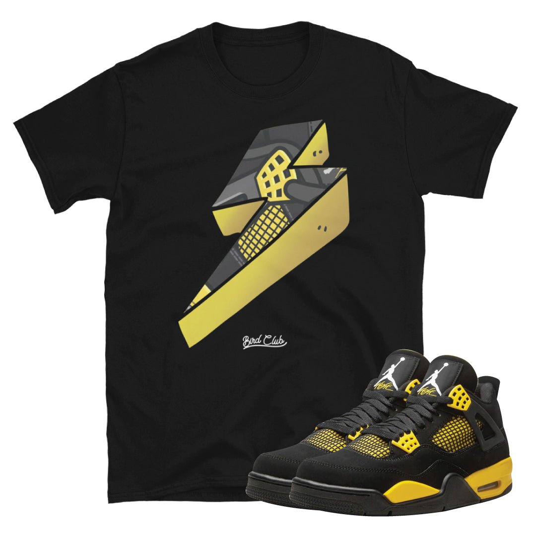 Retro 4 Thunder Bolt Shirt - Sneaker Tees to match Air Jordan Sneakers