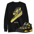 Retro 4 Thunder Bolt Shirt - Sneaker Tees to match Air Jordan Sneakers