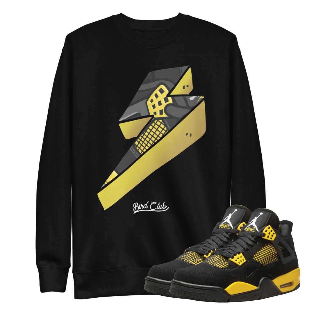 Retro 4 Thunder Bolt Shirt - Sneaker Tees to match Air Jordan Sneakers