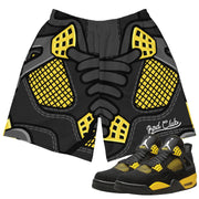 Retro 4 Thunder Shorts - Sneaker Tees to match Air Jordan Sneakers