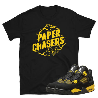 Retro 4 Thunder Paper Chaser Shirt - Sneaker Tees to match Air Jordan Sneakers