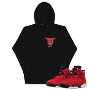 Retro 6 Toro Bravo 23 Hoodie - Sneaker Tees to match Air Jordan Sneakers